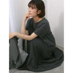 ワンピース リネンタッチマキシティアードワンピース