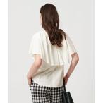 tシャツ ケープフリルカバー2WAY Tシャツ レディース