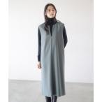 ショッピングミモレ丈 ワンピース タートルネック ニット × スキッパー ワンピース セット（S〜M）