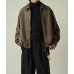 ショッピングスウェード ブルゾン アウター フェイクスウェードブルゾン メンズ