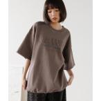 tシャツ 「UNISEX」パッチワークロゴ半袖スウェット レディース メンズ