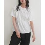 tシャツ シャーリングビスチェTシャツ レディース