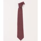 ネクタイ シルク小紋柄プリントタイ