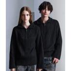 セーター ニット 「CLEL」Volume Melange Half-Zip Knit (2025ver.) / ボリュームメランジハーフジップニット