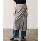 パンツ COTTON VELOUR LAYERED PANTS/コットンベロアレイヤードパンツ レディース