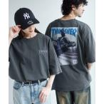 tシャツ 「THRASHER/スラッシャー」オーバーサイズ ヴィンテージライク ピグメント加工 マガジンプリント 半袖Tシャツ メンズ レディース
