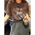 tシャツ ヴィンテージウォッシュロゴビッグTee レディース