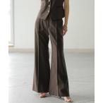「anuans」 ブーツカットパンツ MEDIUM ブラウン レディース