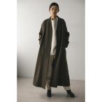 「STYLEMIXER」 ノーカラーコート MEDIUM カーキ レディース