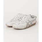 「Onitsuka Tiger」 ローカットスニーカー 24.5 ホワイト×シルバー レディース