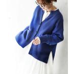 「soulberry」 ニットカーディガン M ブルー レディース