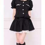 スカート 「セット着用可能」「French Girly Collection」タックフレアスカパン