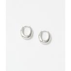 ピアス オーバル フープ ピアス レディース