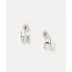 ピアス パヴェ ダブル Cシェイプ ピアス レディース