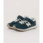 スニーカー new balance ニューバランス YV373「軽量」キッズスニーカー 細幅 子供靴 ストラップシューズ YV373MG2 グリーン