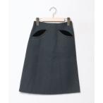 「PRADA」 スカート 38 グリーン レディース