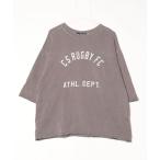 [CUBE SUGAR] тренировочный cut and sewn M верх серый женский 