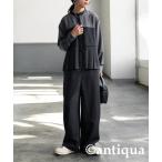 「antiqua」 「patterntorso」オールインワン R ブラック レディース