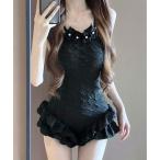  купальный костюм оборка One-piece купальный костюм женский 