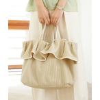 ショッピングフリル トートバッグ フリルヘム ヌビ トートバッグ le reve vaniller レディース