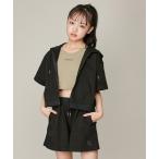 セットアップ 「セットアップ対応・セットアイテム」半袖ZIPパーカー+ショーパンセット キッズ 子供服 女の子
