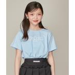 tシャツ パール&ストーン付きロゴTシャツ キッズ 子供服 女の子