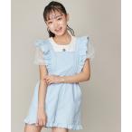 サロペット オーバーオール フリルショートオーバーオール キッズ 子供服 女の子