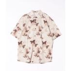  рубашка [NOWLE] бабочка рисунок постоянный цвет relax рубашка мужской 