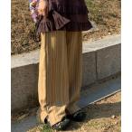 パンツ ストライプイージーワイドパンツ レディース