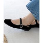 バレエシューズ パンプス 「ALBEROLA / アルベローラ」ベロア メリージェーン