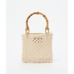 ハンドバッグ KECH LeS ESSENTIELS/ケシュルエッセンシャル WOVEN BAMBOO BAG KBD-2517