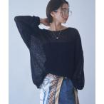 ショッピングアンドミー ニット セーター 「WEB先行予約」モヘアタッチシアーニット レディース