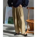 ショッピングフリンジ パンツ フリンジジャガードイージーパンツ/セットアップ対応 レディース