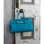 ショッピング革 トートバッグ 牛床革ベルトデザイントート レディース