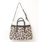 「COACH」 レオパード2WAYバッグ - ブラウン レディース