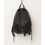 「REBECCA MINKOFF」 フリンジリュック ONE SIZE ブラック レディース