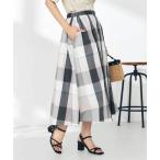 ショッピング接触冷感 スカート 「接触冷感/洗える」ビックチェックタフタスカート