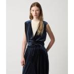 ショッピングベスト ベスト ジレ 「Steven Alan」ベロア カシュクール ベスト レディース
