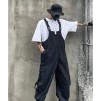  комбинезон комбинезон [WARAIJOGO] широкий Silhouette cargo комбинезон (NEZ) мужской женский 