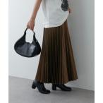 スカート フェイクレザープリーツスカート