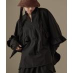 ラッシュガード 水陸両用 フリルデザイン ラッシュガード ブラウス レディース