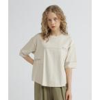 tシャツ 3/4SLEEVE WAFFLE MIX T-SHIRT/ワッフルミックスTシャツ レディース