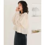 ショッピングティアード ニット セーター ティアードフリルモヘアライクローゲージニットトップス レディース