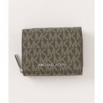 ショッピングシグネチャー 財布 JET SET TRAVEL ミッド ジップウォレット スモール - MKシグネチャー レディース