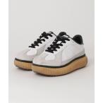 「Onitsuka Tiger」 ローカットスニーカー 23.5 ホワイト×グリーン レディース