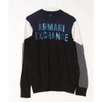 「ARMANI EXCHANGE」 長袖Tシャツ S ブラック メンズ