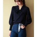 「SAISON DE PAPILLON」 長袖ニット M ネイビー レディース