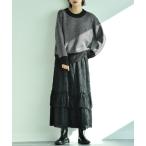 「INTERPLANET」 長袖ニット FREE ブラッ