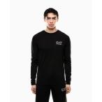 ショッピングアルマーニ tシャツ 「エンポリオ アルマーニ EA7」Gold Label 長袖Tシャツ ビスコース混紡 メンズ