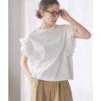 tシャツ コットンフリル ショートスリーブカットソー レディース